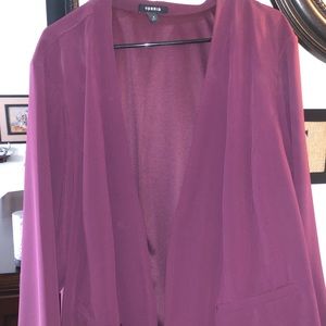 Burgundy Blazer- Torrid Size 4
